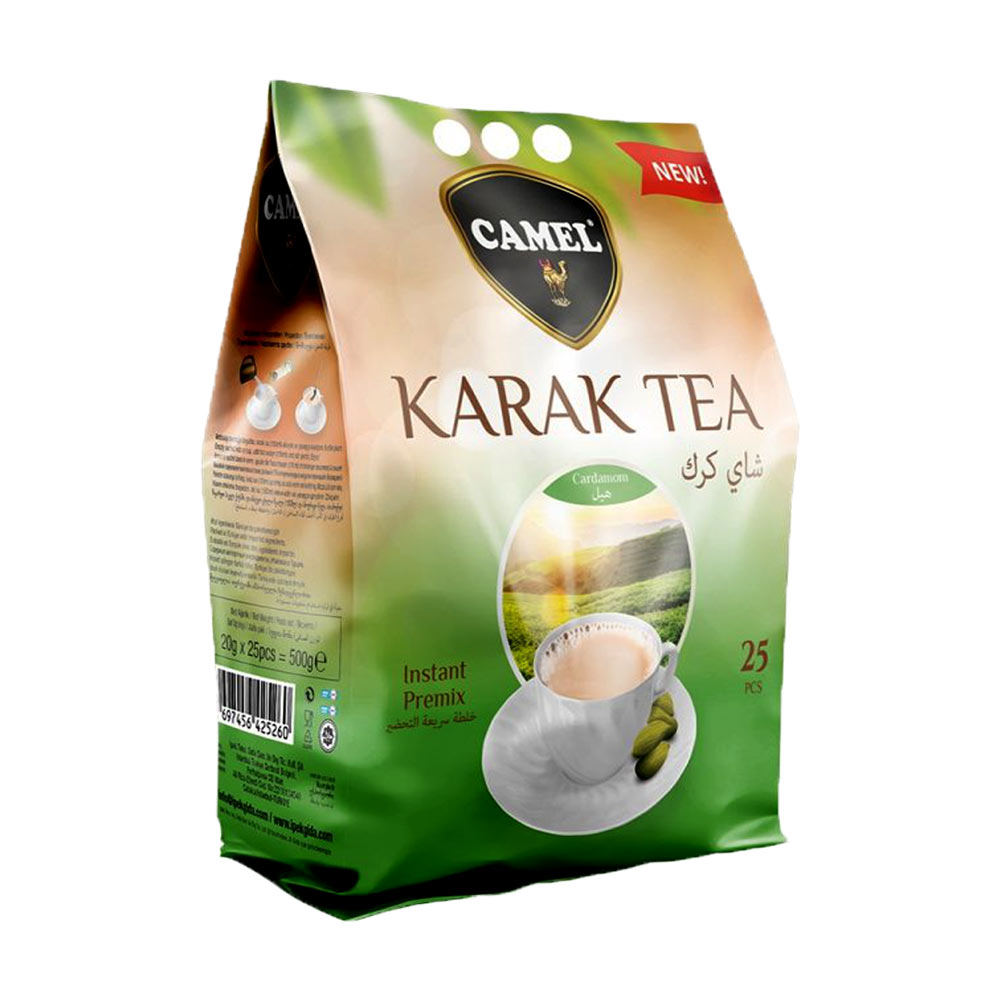 شیر چای کرک هل دار camel بسته 25 عددی اصل