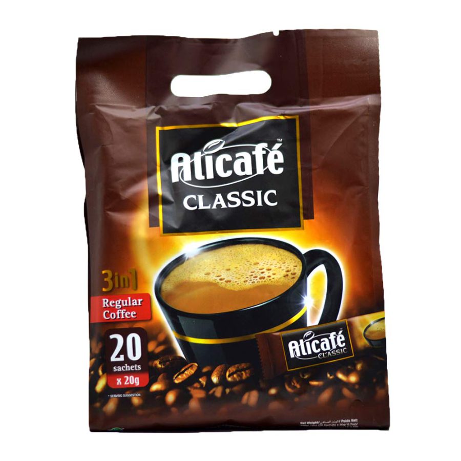 Classic 3 in 1 coffee mix Alicafe 20 pieces sallika e1687421459445