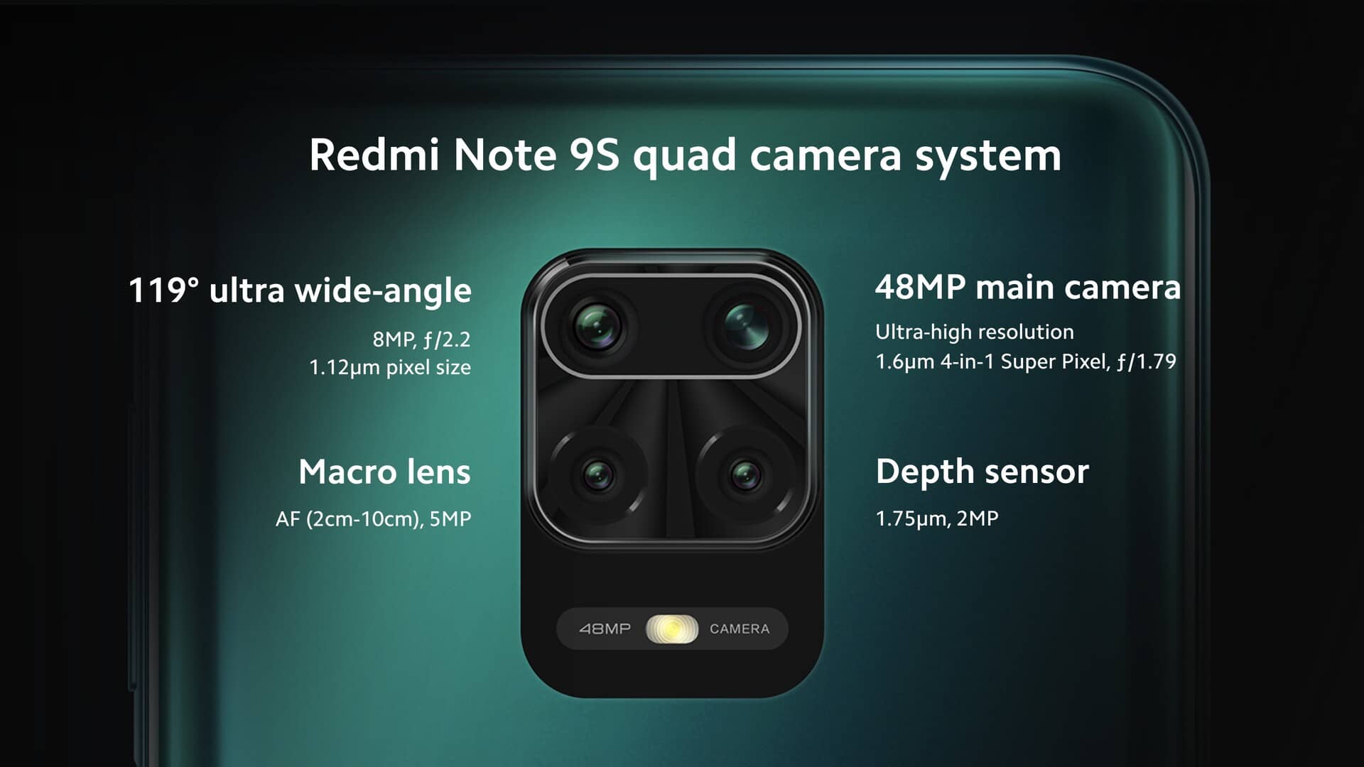 دوربین گوشی موبایل شیائومی Redmi Note 9S حافظه 128 سالیکا