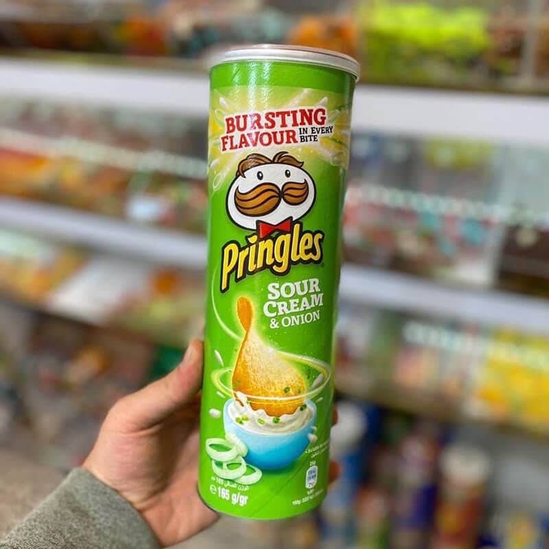 چیپس Pringles پیاز و خامه ترش 165 گرمی